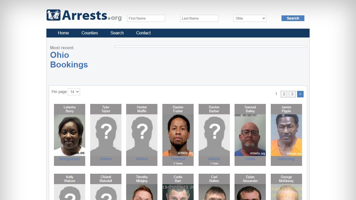 Ohio Arrests and Inmate Search