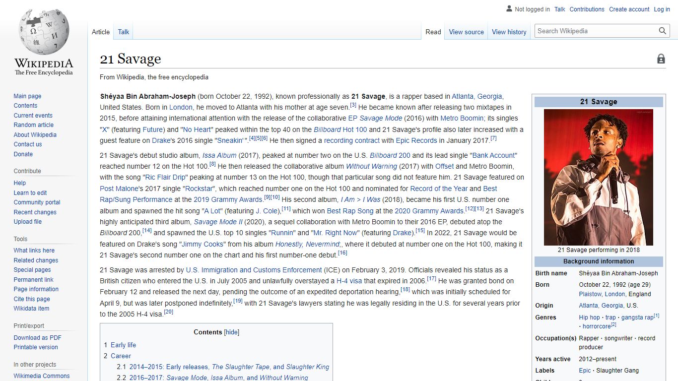 21 Savage - Wikipedia
