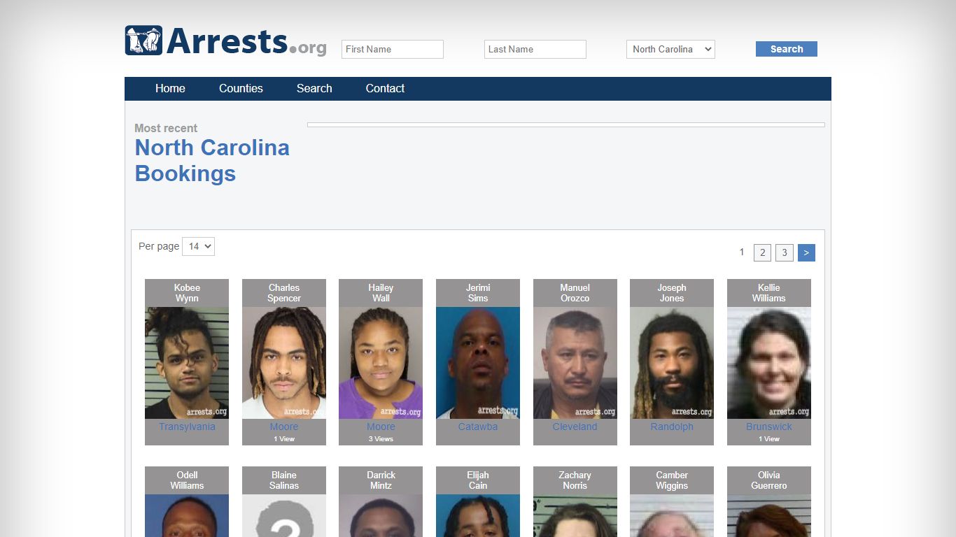 North Carolina Arrests and Inmate Search
